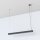Pendelleuchte Grau T8 LED mit 3000 K warmweiß B: 125 cm lang
