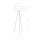 Lampadaire 3 flammes Gris Noir E27 154 cm Tripode