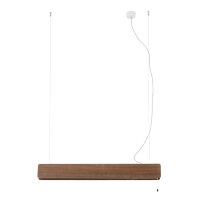 Lampe à suspendre bois métal incl. LED T8...