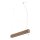 Lampe à suspendre bois métal incl. LED T8 3000 K 2300 lm