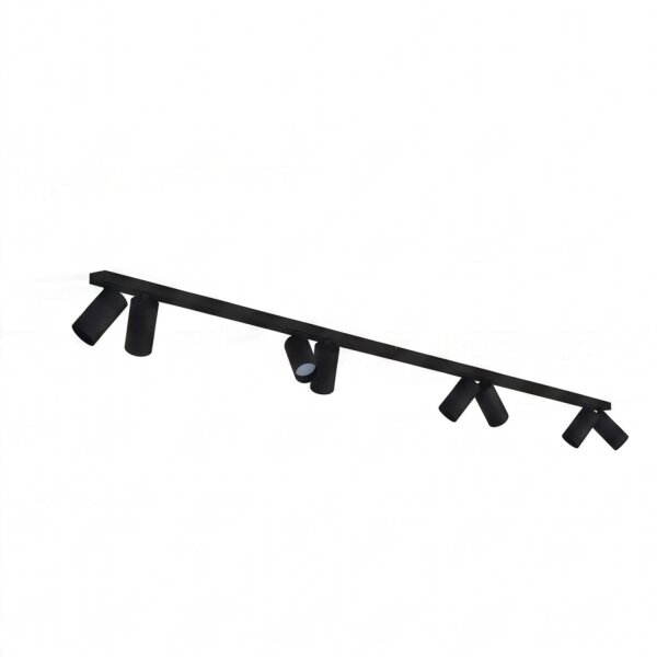 Spot de plafond ajustable 2x 1,5 m de long 8-flamme GU10 noir