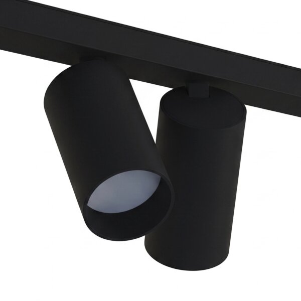 Spot de plafond ajustable 2x 1,5 m de long 8-flamme GU10 noir