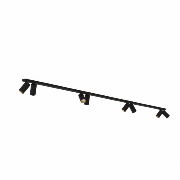 Deckenspot verstellbar Schwarz 3 m lang 8-flammig GU10
