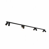 Deckenspot verstellbar Schwarz 3 m lang 8-flammig GU10