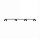 Grand spot de plafond 400 cm de long 8-flamme en noir or GU10
