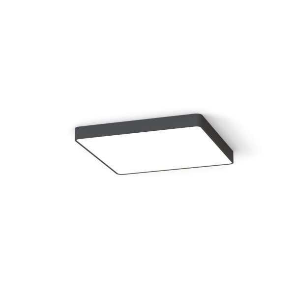 Deckenlampe 3000 K 1700 lm Grau B: 63 cm eckig mit 5x T8 LED