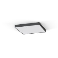 Deckenlampe 3000 K 1700 lm Grau B: 63 cm eckig mit 5x T8 LED