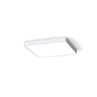 Plafonnier carré L:63 cm incl. LED T8 3000 K 1700 lm