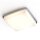 Plafonnier IP44 Chrome Blanc L : 25 cm carré 2x E27