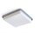 Deckenlampe IP44 Chrom Weiß quadratisch E27 Badezimmer