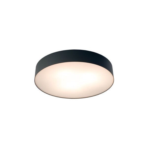 Plafonnier 3 flammes noir E14 Ø 40,5 cm rond