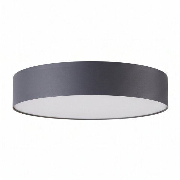 Plafonnier Gris 3x E14 Ø 40,5 cm rond faible éblouissement