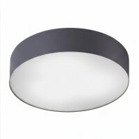 Plafonnier Gris 3x E14 Ø 40,5 cm rond faible...
