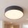 Plafonnier Gris 3x E14 Ø 40,5 cm rond faible éblouissement