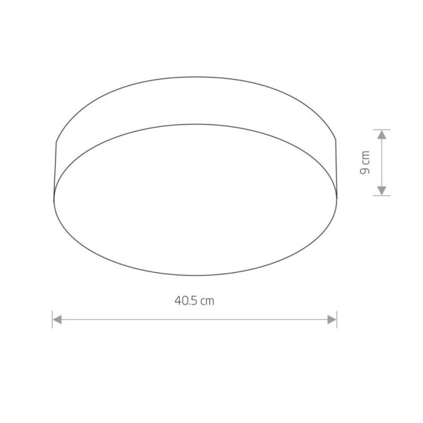 Plafonnier intérieur blanc Ø 40,5 cm 3x E14 rond