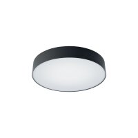 Plafonnier LED 4000 K 2200 lm &Oslash; 40,5 cm rond noir