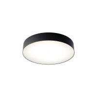 LED Deckenlampe 4000 K 2200 lm Ø 40,5 cm rund Schwarz