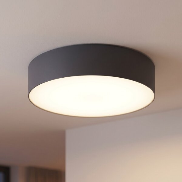 Plafonnier LED Ø 40,5 cm rond graphite
