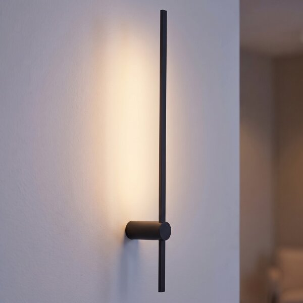 LED Wandlampe Schwarz 3000 K 380 lm Aluminium indirekt