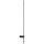 LED Wandlampe Schwarz H: 120 cm 3000 K 540 lm Aluminium flach