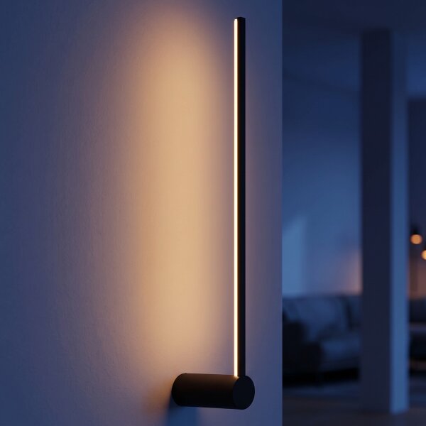LED Wandlampe 3000 K 360 lm Schwarz indirektes Licht