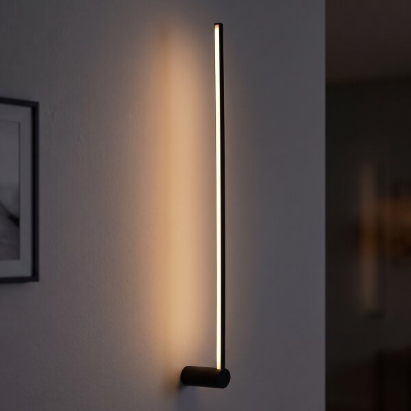 Wandleuchte LED Schwarz 3000 K 520 lm Aluminium 105 cm hoch