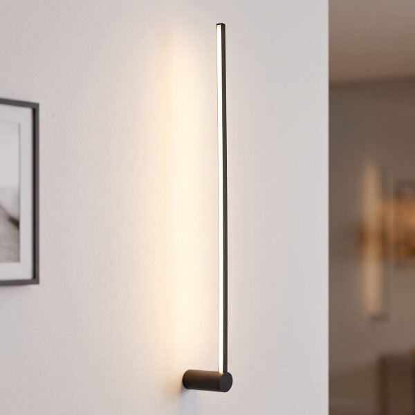 Wandleuchte LED Schwarz 3000 K 520 lm Aluminium 105 cm hoch