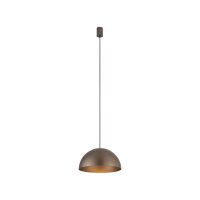 Pendelleuchte rund Ø 33 cm Braun matt Metall GX53