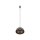 Suspension ronde Ø 33 cm brun mat métal GX53