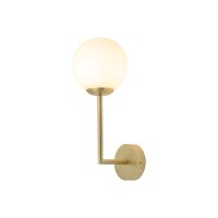 Lampe de salle de bain murale IP44 en laiton blanc G9...