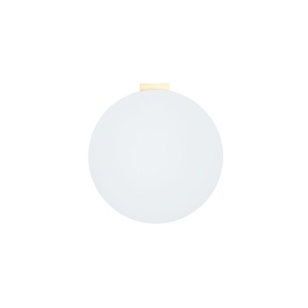 Applique salle de bain en laiton blanc IP44 G9 verre métal