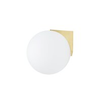Wandleuchte Badezimmer in Messing Weiß IP44 G9 Glas...