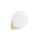 Applique salle de bain en laiton blanc IP44 G9 verre métal