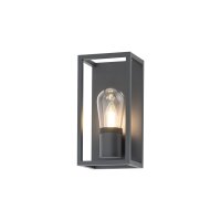 Applique extérieure Gris IP54 E14 Verre Aluminium...