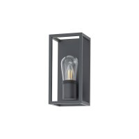 Applique extérieure Gris IP54 E14 Verre Aluminium...