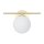 Lampe de salle de bain Abat-jour sphérique G9 IP44 en laiton blanc