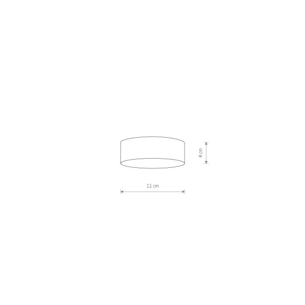 Plafonnier LED noir 3000 K blanc chaud faible éblouissement Ø 11 cm petit