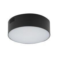 Plafonnier LED noir 3000 K blanc chaud faible...