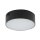 Plafonnier LED noir 3000 K blanc chaud faible éblouissement Ø 11 cm petit