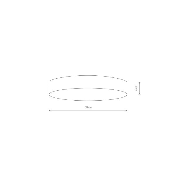 Plafonnier LED Noir Ø 30 cm 3000 K 4300 lm intérieur