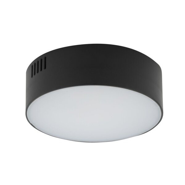LED Deckenlampe Schwarz Ø 11 cm 4000 K neutralweiß blendarm