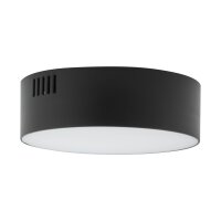 Plafonnier LED noir Ø 11 cm 4000 K blanc neutre...