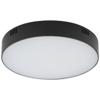 Plafonnier LED Noir Ø 21 cm 4000 K 3000 lm Moderne