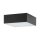 LED Plafonnier noir 3000 K L : 11 cm petit carré