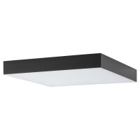 Plafonnier LED blanc chaud 3000 K 4300 lm L : 30 cm noir
