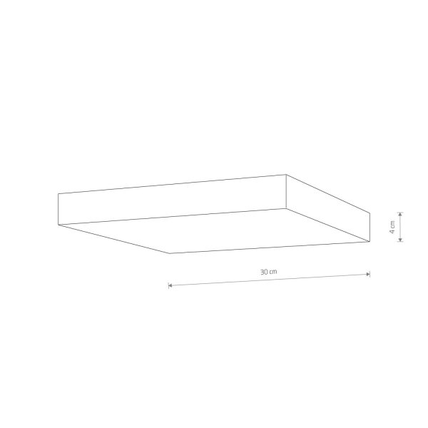 Plafonnier moderne LED blanc 4000 K 5000 lm L : 30 cm