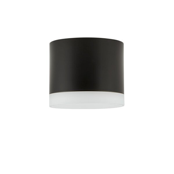 Kleiner Deckenspot Schwarz GX53 Ø 8,5 cm Aluminium Modern