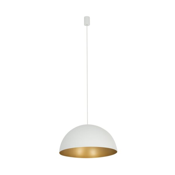 Hängelampe in Weiß Gold matt Ø 50 cm für 4x GX53