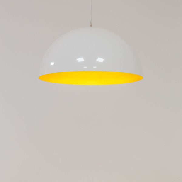 Hängelampe in Weiß Gold matt Ø 50 cm für 4x GX53