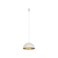 Suspension réglable ronde Ø 33 cm blanc or...